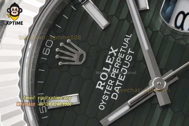 Datejust 126334 41mm VSF Green Textured/Stick on Jub SS/SS Bracelet VS3235 Super Clone Datejust 126334 41mm VSF Green Textured/Stick on Jub SS/SS Bracelet VS3235 Super Clone