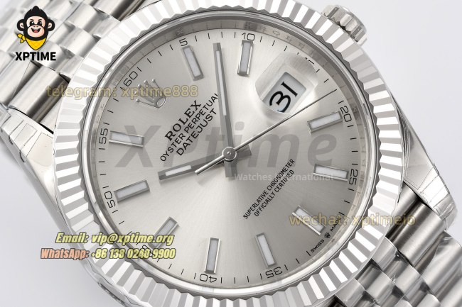 Datejust 126334 41mm VSF Silver/Stick on Jub SS/SS Bracelet VS3235 Super Clone Datejust 126334 41mm VSF Silver/Stick on Jub SS/SS Bracelet VS3235 Super Clone