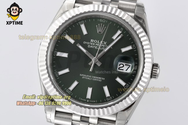 Datejust 126334 41mm VSF Green/Stick on Jub SS/SS Bracelet VS3235 Super Clone Datejust 126334 41mm VSF Green/Stick on Jub SS/SS Bracelet VS3235 Super Clone