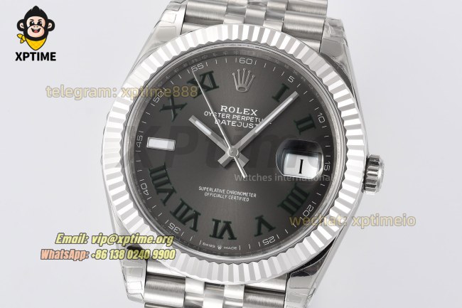 Datejust 126334 41mm VSF Grey/Roman Markers on Jub SS/SS Bracelet VS3235 Super Clone Datejust 126334 41mm VSF Grey/Roman Markers on Jub SS/SS Bracelet VS3235 Super Clone