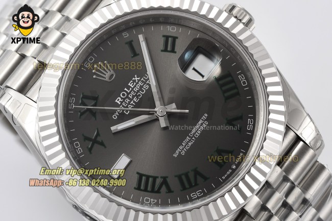 Datejust 126334 41mm VSF Grey/Roman Markers on Jub SS/SS Bracelet VS3235 Super Clone Datejust 126334 41mm VSF Grey/Roman Markers on Jub SS/SS Bracelet VS3235 Super Clone
