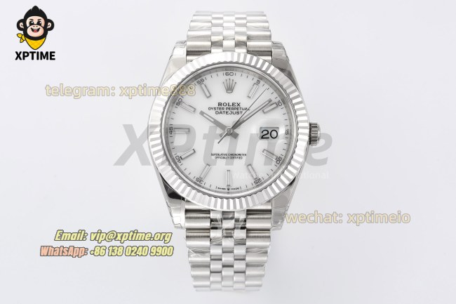 Datejust 126334 41mm VSF White/Stick on Jub SS/SS Bracelet VS3235 Super Clone Datejust 126334 41mm VSF White/Stick on Jub SS/SS Bracelet VS3235 Super Clone