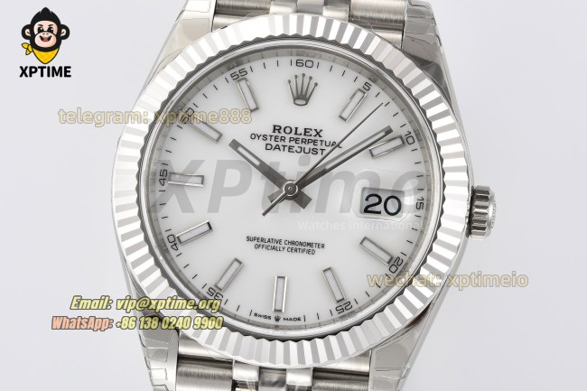 Datejust 126334 41mm VSF White/Stick on Jub SS/SS Bracelet VS3235 Super Clone Datejust 126334 41mm VSF White/Stick on Jub SS/SS Bracelet VS3235 Super Clone