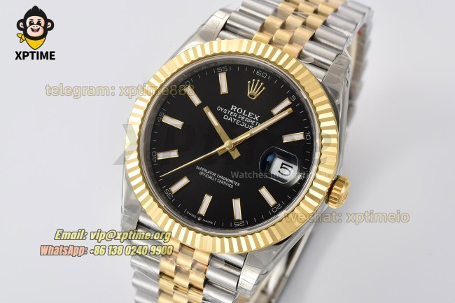 Datejust 126333 41mm VSF Black /Stick on Jub YG/SS Bracelet VS3235 Super Clone Datejust 126333 41mm VSF Black /Stick on Jub YG/SS Bracelet VS3235 Super Clone