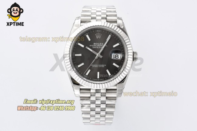 Datejust 126334 41mm VSF Grey/Stick on Jub SS/SS Bracelet VS3235 Super Clone Datejust 126334 41mm VSF Grey/Stick on Jub SS/SS Bracelet VS3235 Super Clone