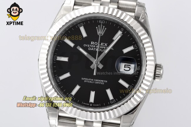 Datejust 126334 41mm VSF Black/Stick on Jub SS/SS Bracelet VS3235 Super Clone Datejust 126334 41mm VSF Black/Stick on Jub SS/SS Bracelet VS3235 Super Clone