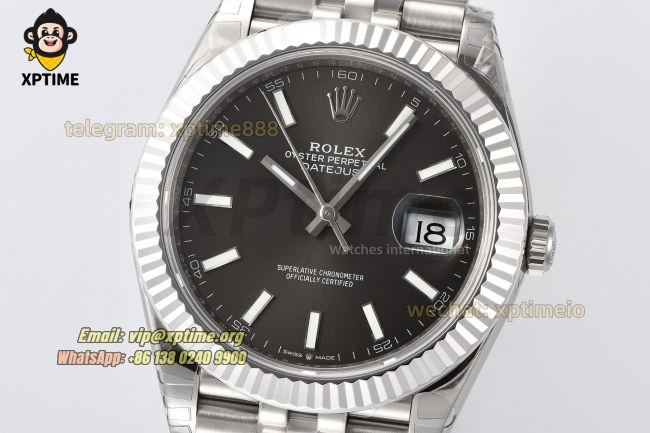 Datejust 126334 41mm VSF Grey/Stick on Jub SS/SS Bracelet VS3235 Super Clone Datejust 126334 41mm VSF Grey/Stick on Jub SS/SS Bracelet VS3235 Super Clone