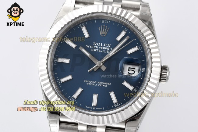 Datejust 126334 41mm VSF Blue/Stick on Jub SS/SS Bracelet VS3235 Super Clone Datejust 126334 41mm VSF Blue/Stick on Jub SS/SS Bracelet VS3235 Super Clone