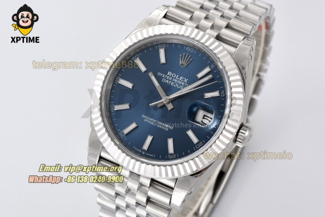 Datejust 126334 41mm VSF Blue/Stick on Jub SS/SS Bracelet VS3235 Super Clone Datejust 126334 41mm VSF Blue/Stick on Jub SS/SS Bracelet VS3235 Super Clone