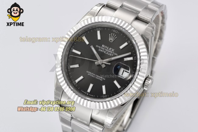 Datejust 126334 41mm VSF Gray/Stick on Oys SS/SS Bracelet VS3235 Super Clone Datejust 126334 41mm VSF Gray/Stick on Oys SS/SS Bracelet VS3235 Super Clone