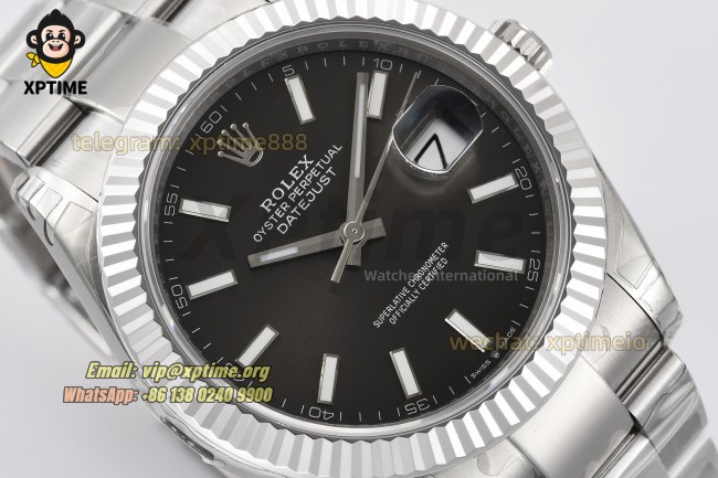 Datejust 126334 41mm VSF Gray/Stick on Oys SS/SS Bracelet VS3235 Super Clone Datejust 126334 41mm VSF Gray/Stick on Oys SS/SS Bracelet VS3235 Super Clone