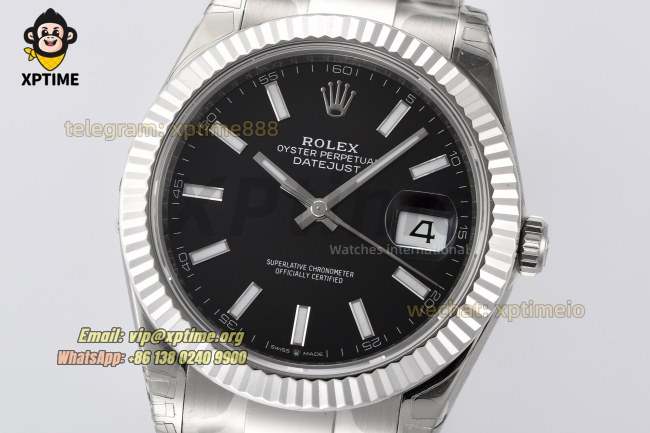 Datejust 126334 41mm VSF Black/Stick on Oys SS/SS Bracelet VS3235 Super Clone Datejust 126334 41mm VSF Black/Stick on Oys SS/SS Bracelet VS3235 Super Clone