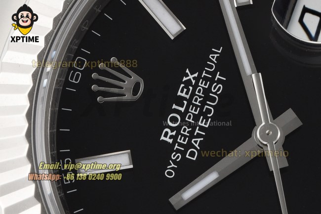 Datejust 126334 41mm VSF Black/Stick on Oys SS/SS Bracelet VS3235 Super Clone Datejust 126334 41mm VSF Black/Stick on Oys SS/SS Bracelet VS3235 Super Clone