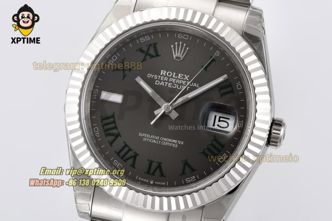 Datejust 126334 41mm VSF Grey/Roman Markers on Oys SS/SS Bracelet VS3235 Super Clone Datejust 126334 41mm VSF Grey/Roman Markers on Oys SS/SS Bracelet VS3235 Super Clone