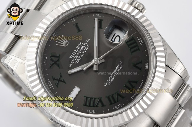 Datejust 126334 41mm VSF Grey/Roman Markers on Oys SS/SS Bracelet VS3235 Super Clone Datejust 126334 41mm VSF Grey/Roman Markers on Oys SS/SS Bracelet VS3235 Super Clone