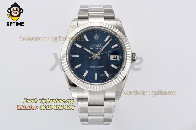 Datejust 126334 41mm VSF Blue/Stick on Oys SS/SS Bracelet VS3235 Super Clone Datejust 126334 41mm VSF Blue/Stick on Oys SS/SS Bracelet VS3235 Super Clone