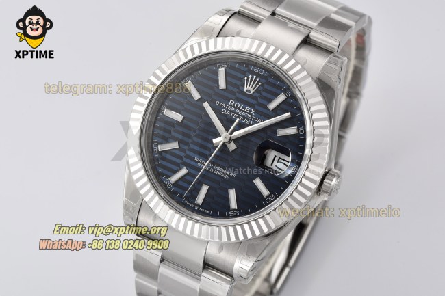 Datejust 126334 41mm VSF Blue Textured/Stick on Oys SS/SS Bracelet VS3235 Super Clone Datejust 126334 41mm VSF Blue Textured/Stick on Oys SS/SS Bracelet VS3235 Super Clone