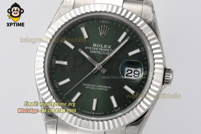 Datejust 126334 41mm VSF Green /Stick on Oys SS/SS Bracelet VS3235 Super Clone Datejust 126334 41mm VSF Green /Stick on Oys SS/SS Bracelet VS3235 Super Clone