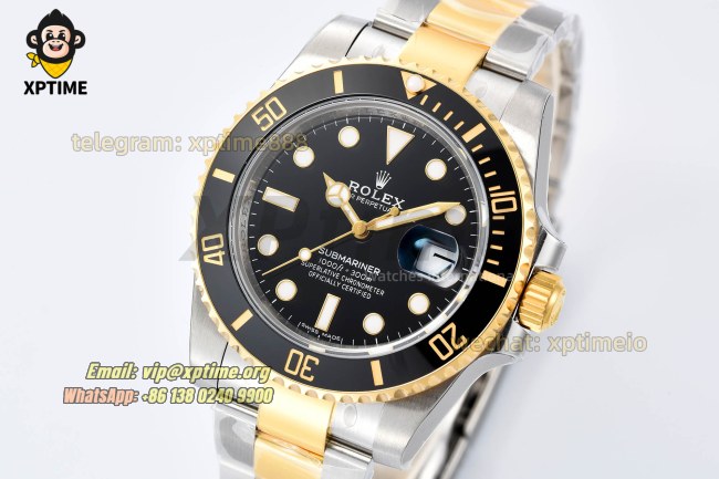 Submariner 116613LN 40mm VSF Black/Dot on YG/SS Bracelet VS3135 Super Clone Submariner 116613LN 40mm VSF Black/Dot on YG/SS Bracelet VS3135 Super Clone