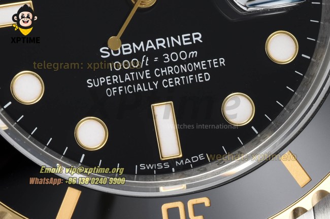 Submariner 116613LN 40mm VSF Black/Dot on YG/SS Bracelet VS3135 Super Clone Submariner 116613LN 40mm VSF Black/Dot on YG/SS Bracelet VS3135 Super Clone