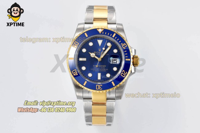 Submariner 116613LB 40mm VSF Blue/Dot on YG/SS Bracelet VS3135 Super Clone Submariner 116613LB 40mm VSF Blue/Dot on YG/SS Bracelet VS3135 Super Clone
