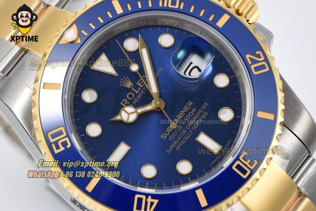 Submariner 116613LB 40mm VSF Blue/Dot on YG/SS Bracelet VS3135 Super Clone Submariner 116613LB 40mm VSF Blue/Dot on YG/SS Bracelet VS3135 Super Clone