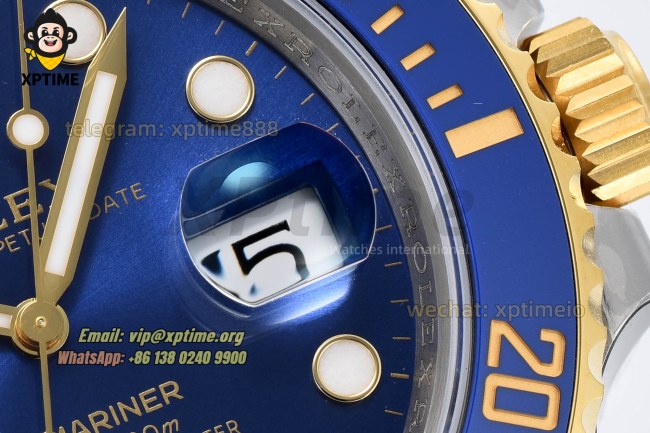Submariner 116613LB 40mm VSF Blue/Dot on YG/SS Bracelet VS3135 Super Clone Submariner 116613LB 40mm VSF Blue/Dot on YG/SS Bracelet VS3135 Super Clone