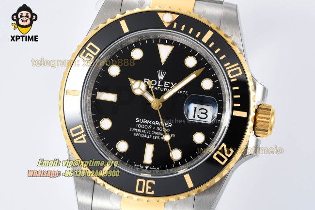 Submariner 126613LB 41mm VSF Black/Dot on YG/SS Bracelet VS3235 Super Clone Submariner 126613LB 41mm VSF Black/Dot on YG/SS Bracelet VS3235 Super Clone