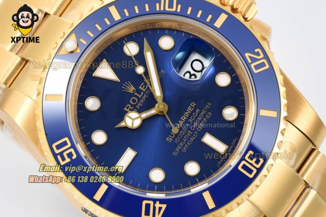 Submariner 116618LB 40mm VSF Black/Dot on YG/YG Bracelet VS3135 Super Clone Submariner 116618LB 40mm VSF Black/Dot on YG/YG Bracelet VS3135 Super Clone