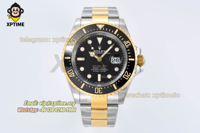 Sea Dweller 126603LN 43mm VSF Black/Dot on YG/SS Bracelet VS3235 Super Clone Sea Dweller 126603LN 43mm VSF Black/Dot on YG/SS Bracelet VS3235 Super Clone