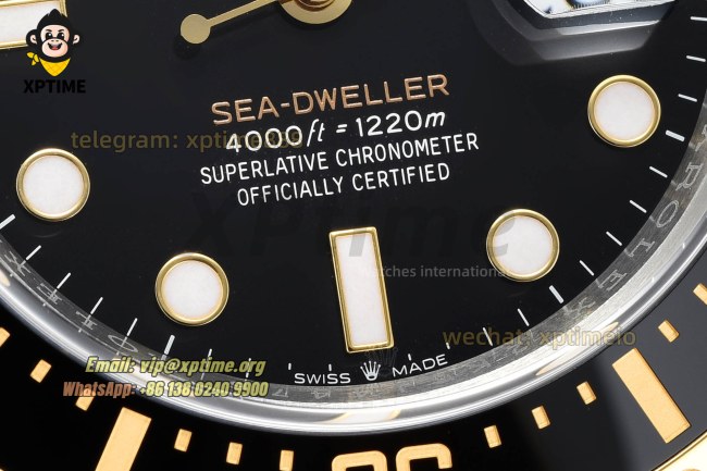 Sea Dweller 126603LN 43mm VSF Black/Dot on YG/SS Bracelet VS3235 Super Clone Sea Dweller 126603LN 43mm VSF Black/Dot on YG/SS Bracelet VS3235 Super Clone