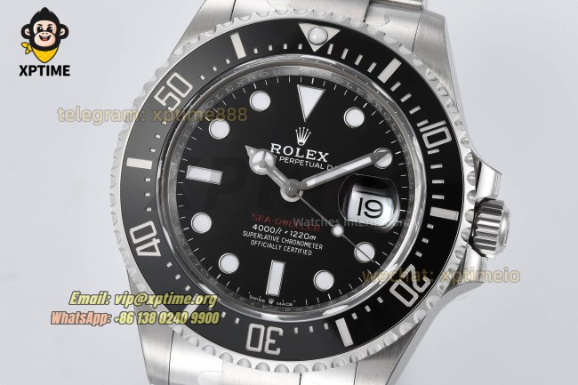 Sea Dweller 126600 43mm VSF Black/Dot on SS/SS Bracelet HS3235 Super Clone Sea Dweller 126600 43mm VSF Black/Dot on SS/SS Bracelet HS3235 Super Clone