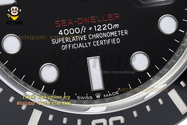 Sea Dweller 126600 43mm VSF Black/Dot on SS/SS Bracelet HS3235 Super Clone Sea Dweller 126600 43mm VSF Black/Dot on SS/SS Bracelet HS3235 Super Clone