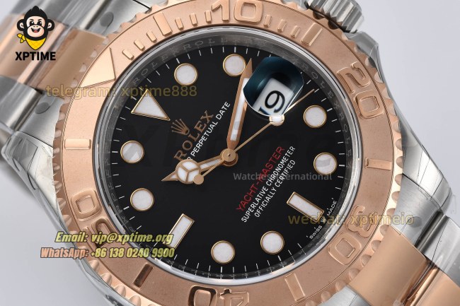 Yacht-Master 126621 40mm VSF Black/Dot on RG/SS Bracelet VS3235 Super Clone Yacht-Master 126621 40mm VSF Black/Dot on RG/SS Bracelet VS3235 Super Clone