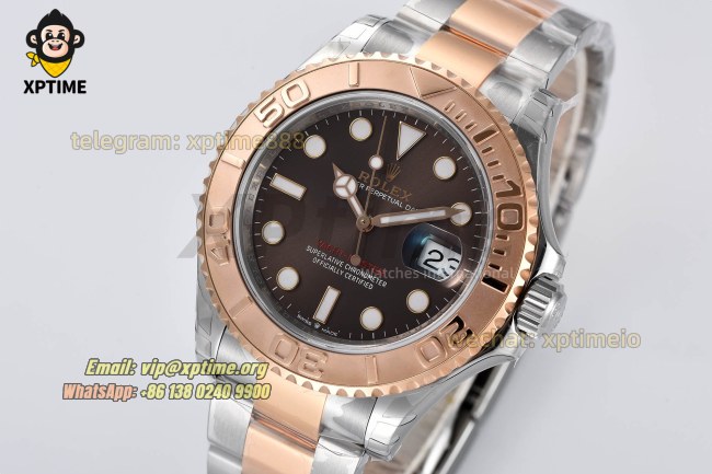 Yacht-Master 126621 40mm VSF Brown/Dot on RG/SS Bracelet VS3235 Super Clone Yacht-Master 126621 40mm VSF Brown/Dot on RG/SS Bracelet VS3235 Super Clone