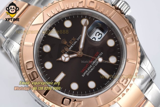 Yacht-Master 126621 40mm VSF Brown/Dot on RG/SS Bracelet VS3235 Super Clone Yacht-Master 126621 40mm VSF Brown/Dot on RG/SS Bracelet VS3235 Super Clone