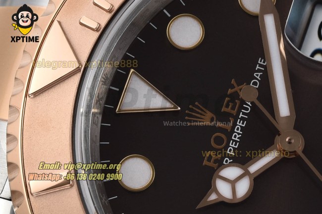 Yacht-Master 126621 40mm VSF Brown/Dot on RG/SS Bracelet VS3235 Super Clone Yacht-Master 126621 40mm VSF Brown/Dot on RG/SS Bracelet VS3235 Super Clone