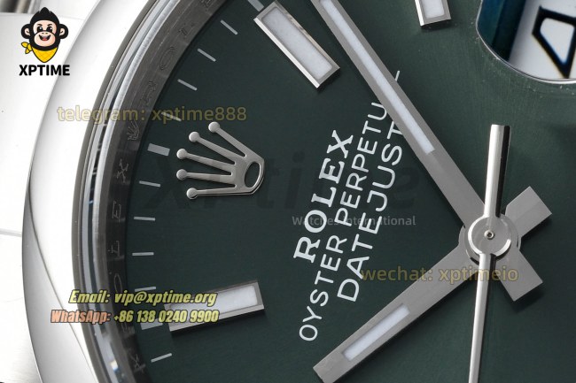 Datejust 126200 36mm VSF Green/Stick on Oys SS/SS Bracelet VS3235 Super Clone Datejust 126200 36mm VSF Green/Stick on Oys SS/SS Bracelet VS3235 Super Clone