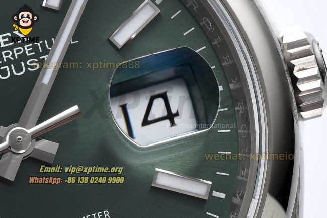 Datejust 126200 36mm VSF Green/Stick on Oys SS/SS Bracelet VS3235 Super Clone Datejust 126200 36mm VSF Green/Stick on Oys SS/SS Bracelet VS3235 Super Clone