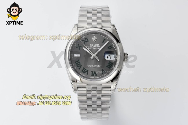 Datejust 126200 36mm VSF Grey/Roman Markers on Jub SS/SS Bracelet VS3235 Super Clone Datejust 126200 36mm VSF Grey/Roman Markers on Jub SS/SS Bracelet VS3235 Super Clone