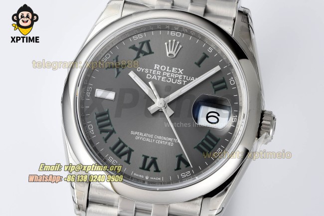 Datejust 126200 36mm VSF Grey/Roman Markers on Jub SS/SS Bracelet VS3235 Super Clone Datejust 126200 36mm VSF Grey/Roman Markers on Jub SS/SS Bracelet VS3235 Super Clone