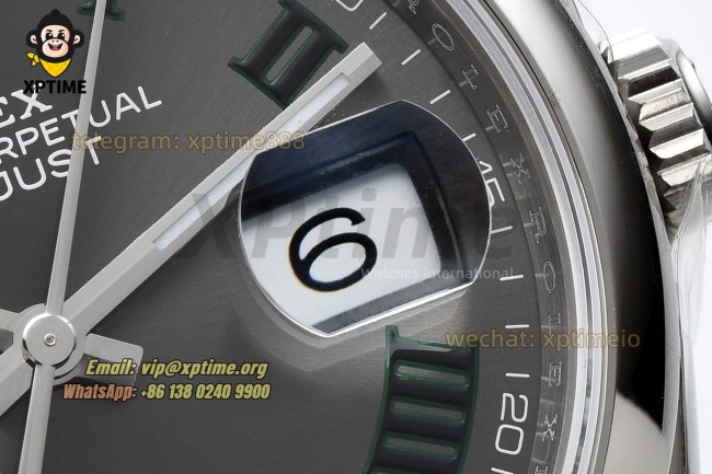 Datejust 126200 36mm VSF Grey/Roman Markers on Jub SS/SS Bracelet VS3235 Super Clone Datejust 126200 36mm VSF Grey/Roman Markers on Jub SS/SS Bracelet VS3235 Super Clone