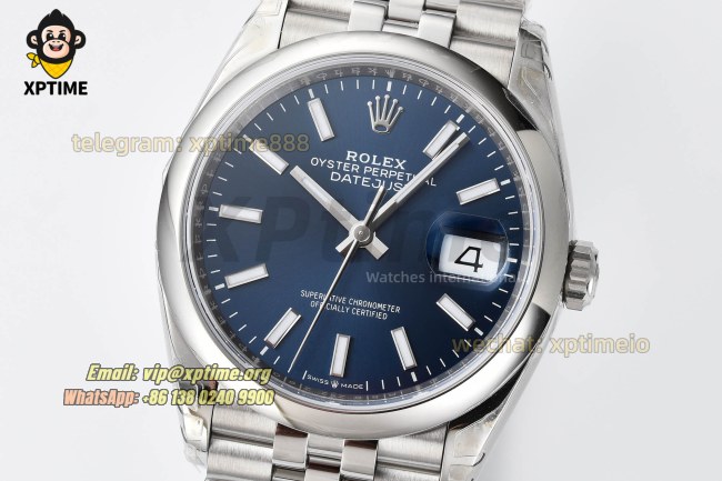 Datejust 126200 36mm VSF Blue/Stick on Jub SS/SS Bracelet VS3235 Super Clone Datejust 126200 36mm VSF Blue/Stick on Jub SS/SS Bracelet VS3235 Super Clone