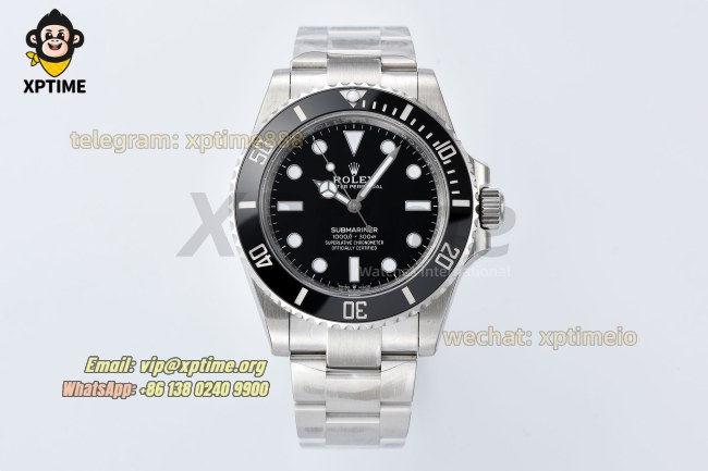 Submariner No Date 124060 40mm VSF Black/Dot on SS/SS Bracelet VS3230 Super Clone Submariner No Date 124060 40mm VSF Black/Dot on SS/SS Bracelet VS3230 Super Clone