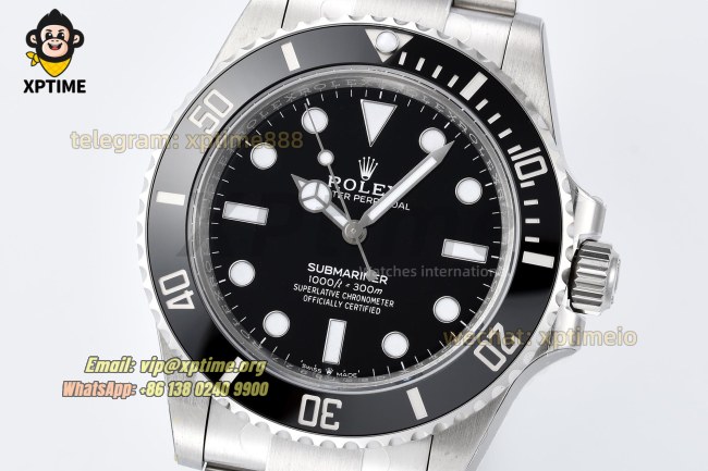 Submariner No Date 124060 40mm VSF Black/Dot on SS/SS Bracelet VS3230 Super Clone Submariner No Date 124060 40mm VSF Black/Dot on SS/SS Bracelet VS3230 Super Clone