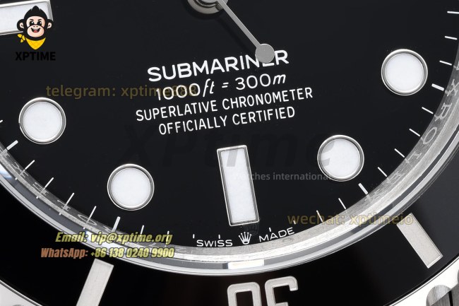 Submariner No Date 124060 40mm VSF Black/Dot on SS/SS Bracelet VS3230 Super Clone Submariner No Date 124060 40mm VSF Black/Dot on SS/SS Bracelet VS3230 Super Clone