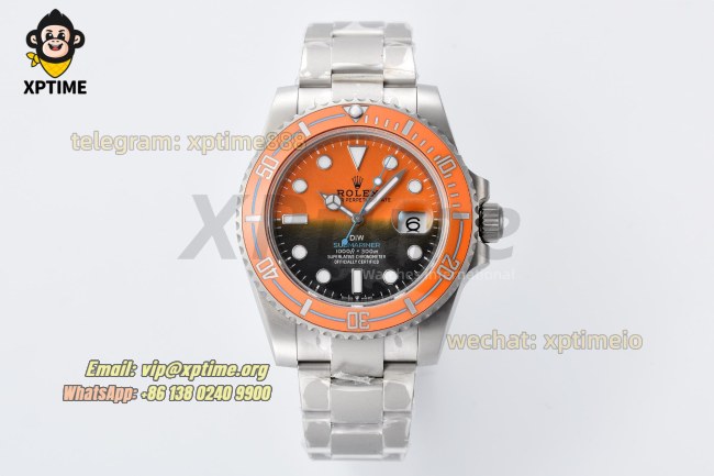 Submariner DIW 40mm VSF Orange/Dot on SS/SS Bracelet VS3135 Super Clone Submariner DIW 40mm VSF Orange/Dot on SS/SS Bracelet VS3135 Super Clone
