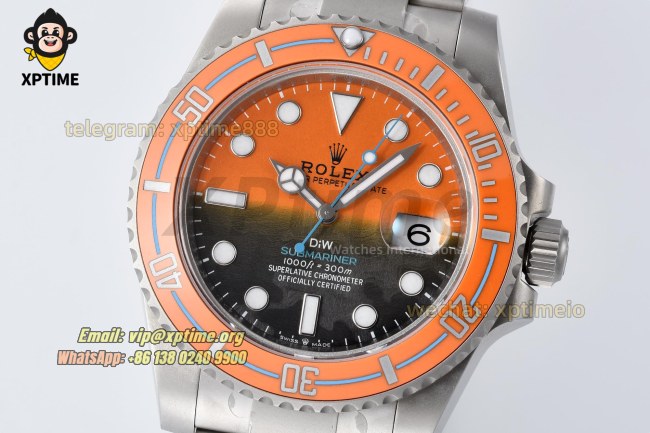 Submariner DIW 40mm VSF Orange/Dot on SS/SS Bracelet VS3135 Super Clone Submariner DIW 40mm VSF Orange/Dot on SS/SS Bracelet VS3135 Super Clone