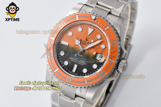Submariner DIW 40mm VSF Orange/Dot on SS/SS Bracelet VS3135 Super Clone Submariner DIW 40mm VSF Orange/Dot on SS/SS Bracelet VS3135 Super Clone