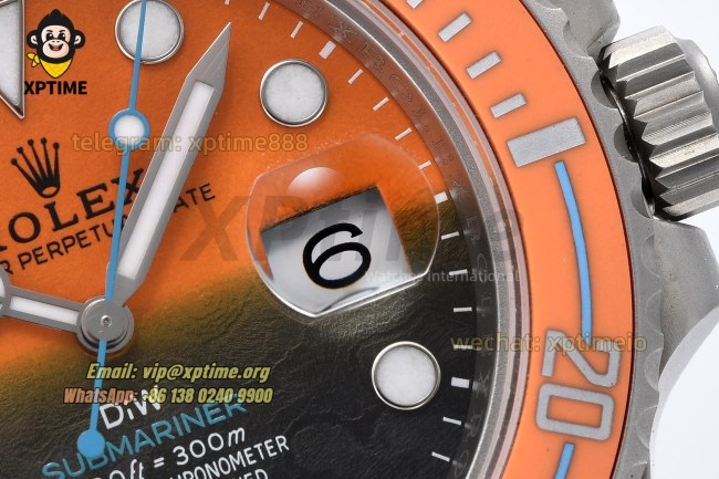Submariner DIW 40mm VSF Orange/Dot on SS/SS Bracelet VS3135 Super Clone Submariner DIW 40mm VSF Orange/Dot on SS/SS Bracelet VS3135 Super Clone